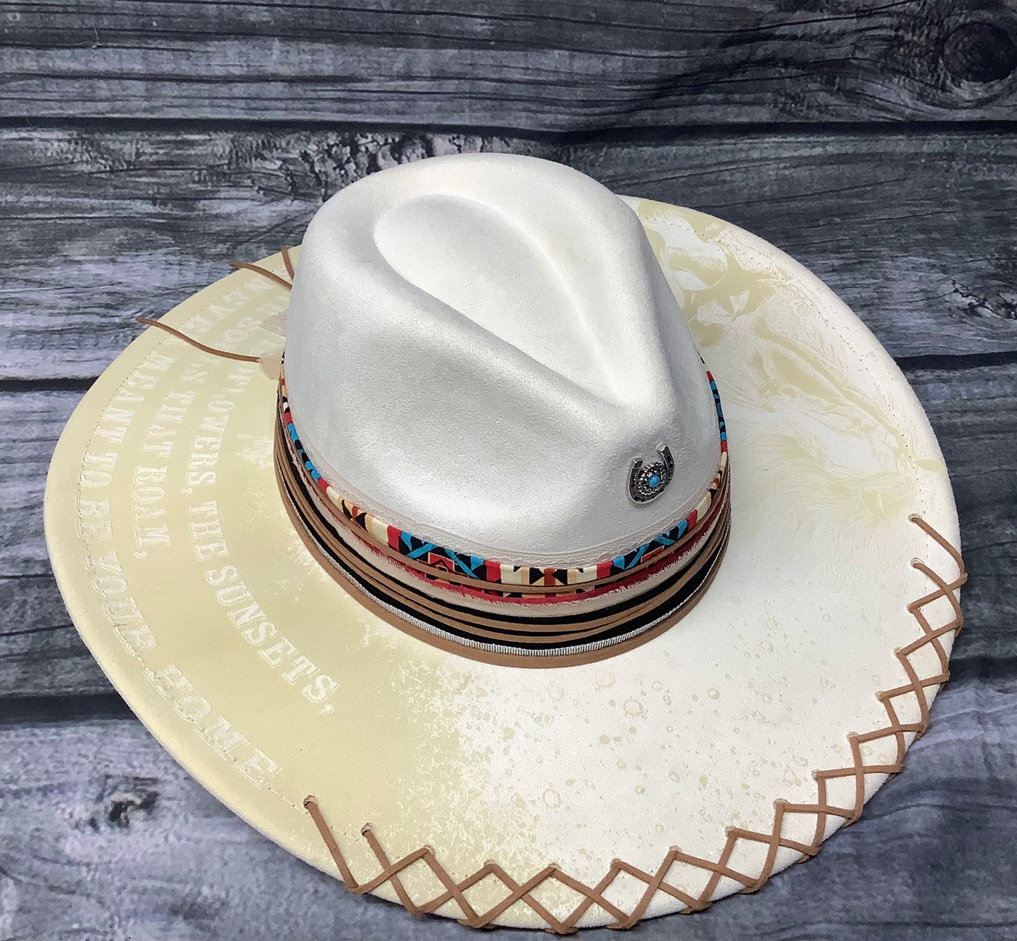 Chase the Sunsets Vegan Suede Wide Brim Hat