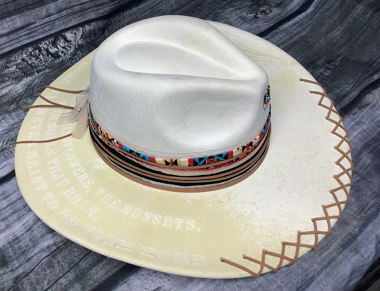 Chase the Sunsets Vegan Suede Wide Brim Hat