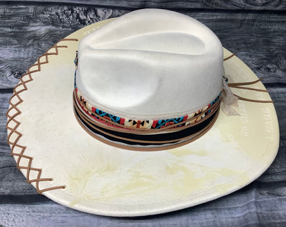 Chase the Sunsets Vegan Suede Wide Brim Hat