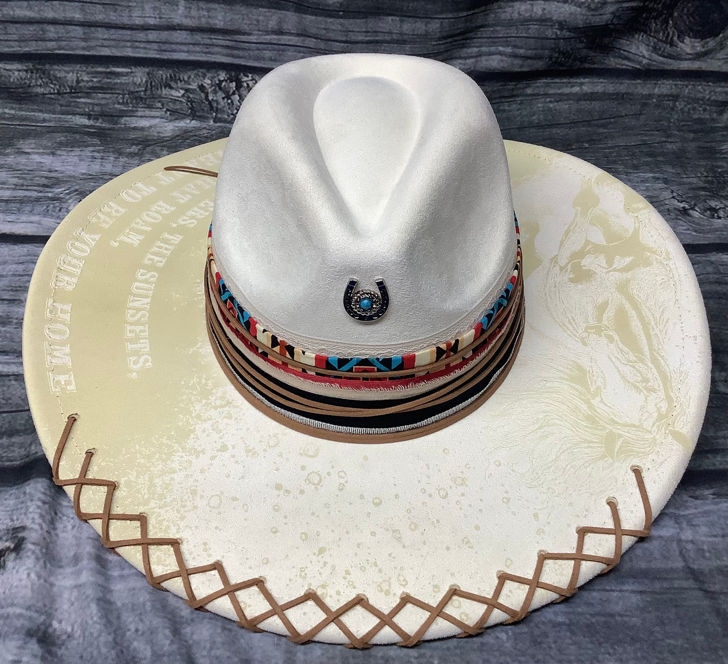 Chase the Sunsets Vegan Suede Wide Brim Hat